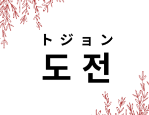 韓国語で 挑戦 도전 の活用の仕方と例文 晴れ時々ハングル