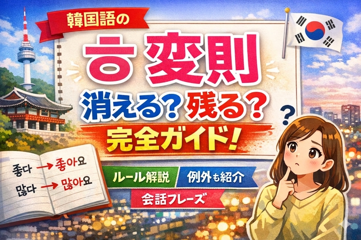 韓国語 ㅎ変則 不規則変化 不規則活用