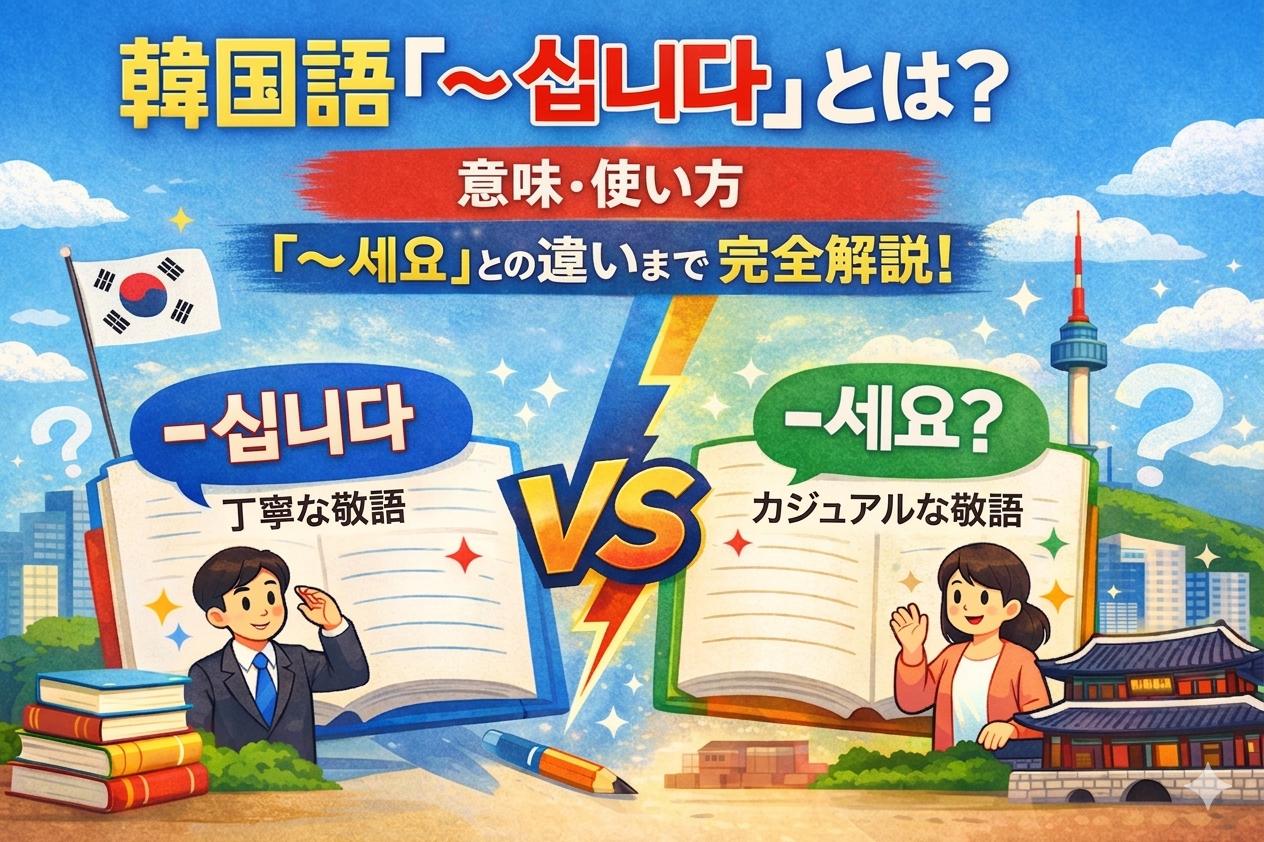 韓国語 -십니다 -세요