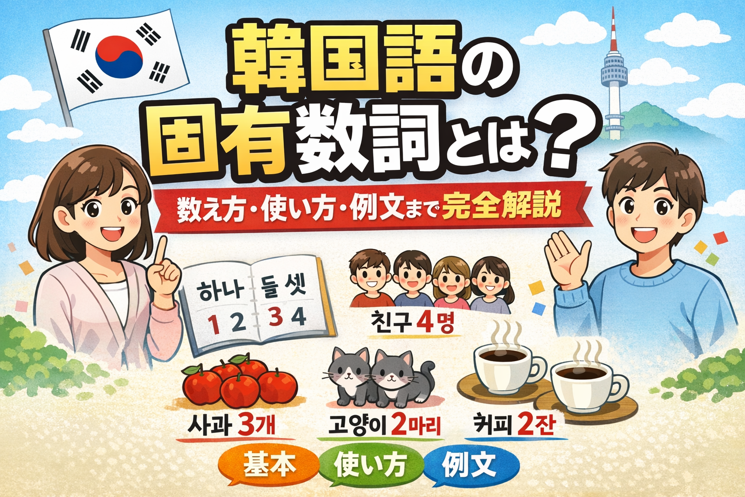 韓国語　固有数詞　数字