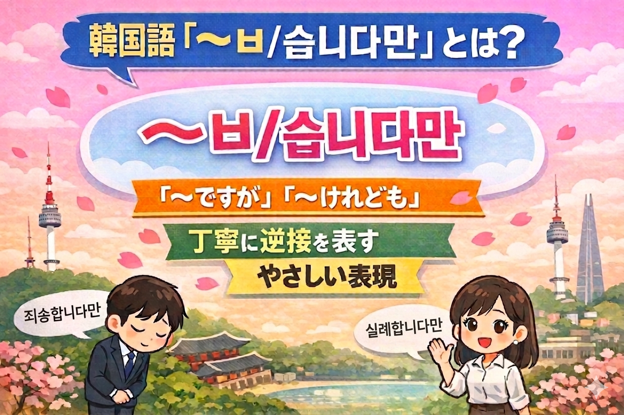 韓国語 〜ㅂ/습니다만