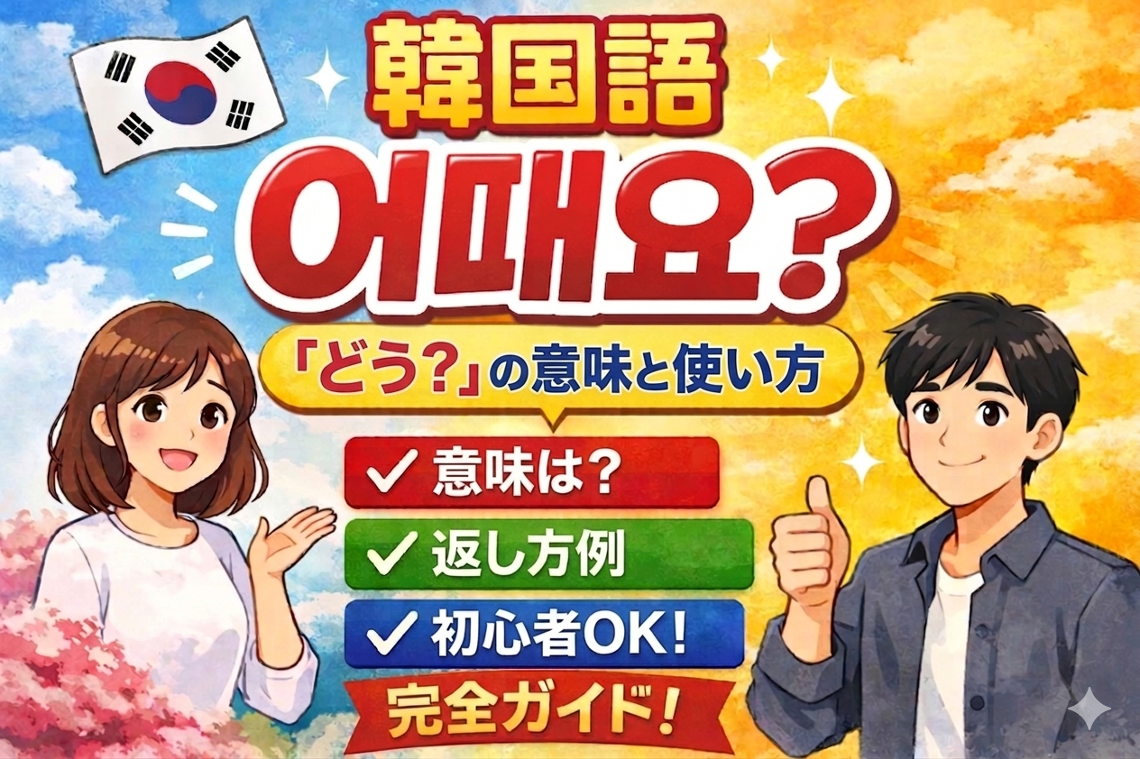 韓国語 어때요？